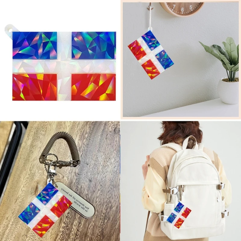 

Various Styles Light Shadow Ornaments Silicone Epoxy Keychain Molds DIY Pendant Jewelry for Valentines Gift