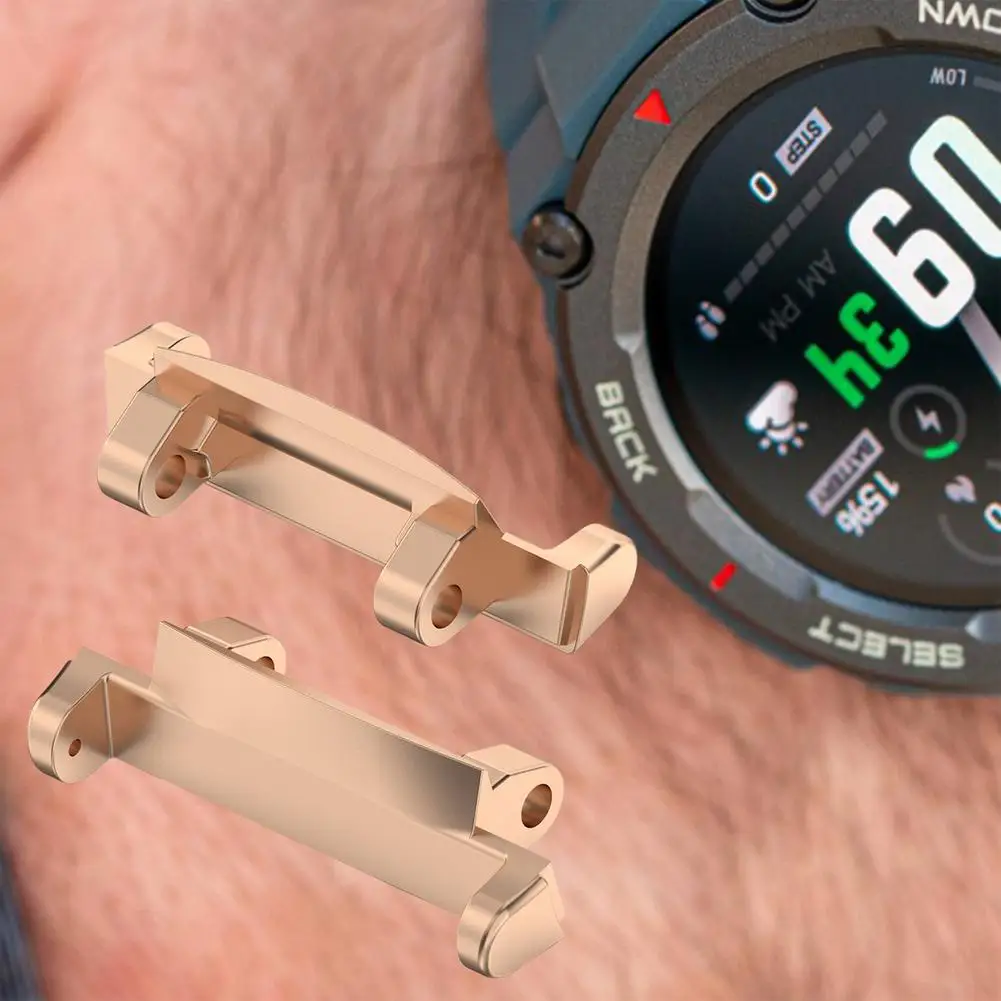 

2 шт., соединитель ремешка из нержавеющей стали для Amazfit T-rex2