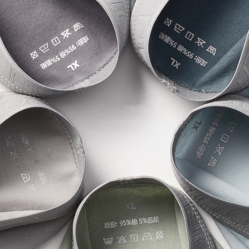 3Pcs Men Boxer Shorts Pure Color Cotton Underwear Man Boxershorts Breathable Male Panties Boxers Hombre U Pouch Bulge Underwear