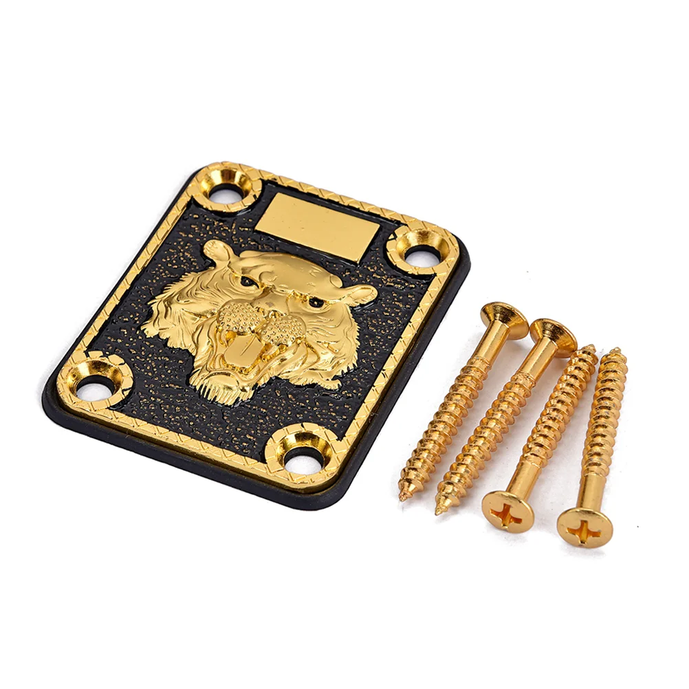 

Plate Neck Guitar Bass Screws Reinforcing Baseplate Zinc Alloy Neckplate Parts Electric Base Custom Bottom Jack Square Jackplate