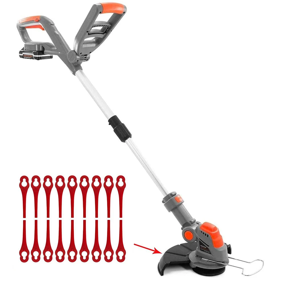 

For Terratek Plastic Blades For Terratek TTCGT18-3 100pcs 18V/20V Cordless Grass Trimmer GGCGT18 Garden Tool Lawn Mower
