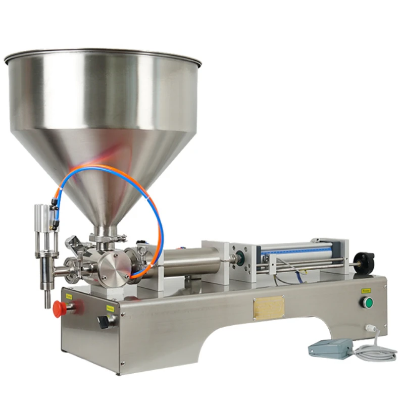 

pneumatic bottle sauce cosmetic cream piston filler manual peanut butter tomato semi-automatic liquid paste filling machine