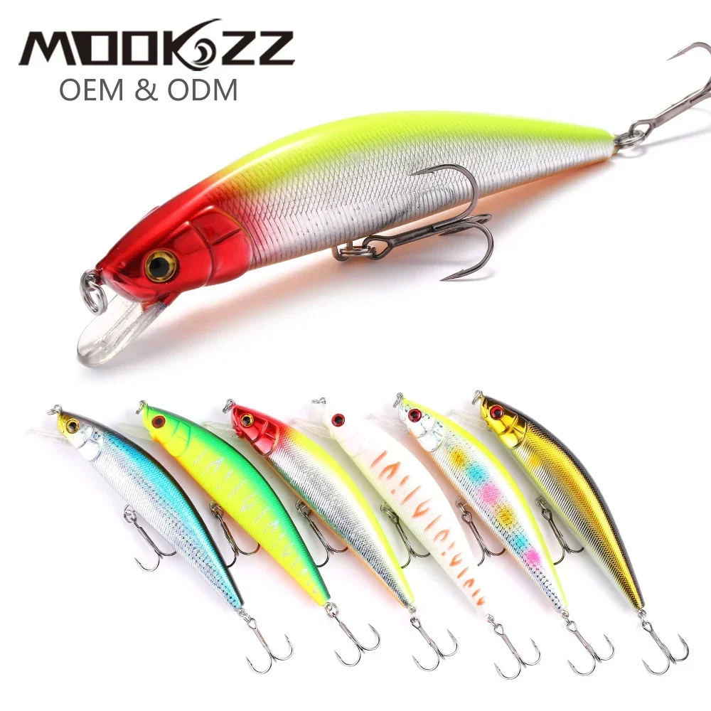 MOOKZZ Тонущая Лучшая цена SEA MINNOW Рыболовная приманка 130 мм 45 г Wobble Minnow Crankbait Жесткая