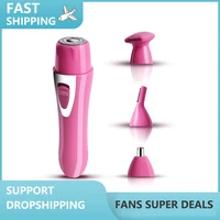 electric razor 4 in 1 women cordless hair removal ladies shaver painless body hair trimmer remover rechargeable epilator
