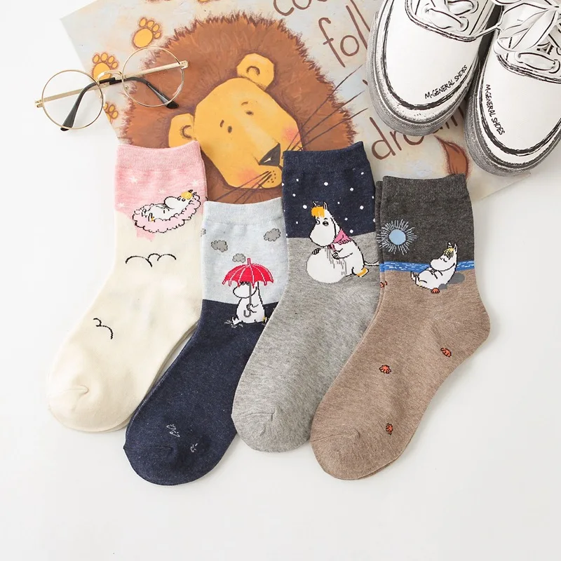 

Women's Panda Socks Cute Animal Socks Cotton Socks Cat Dog Rabbit Bear Design
