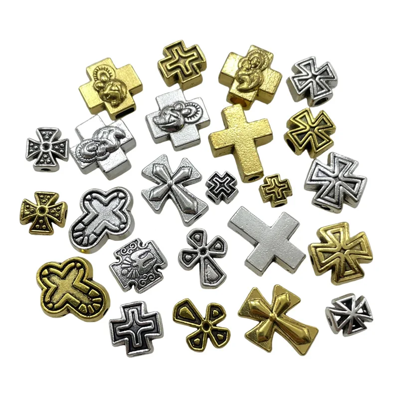 

20 шт., перфорированные бусины-разделители из сплава