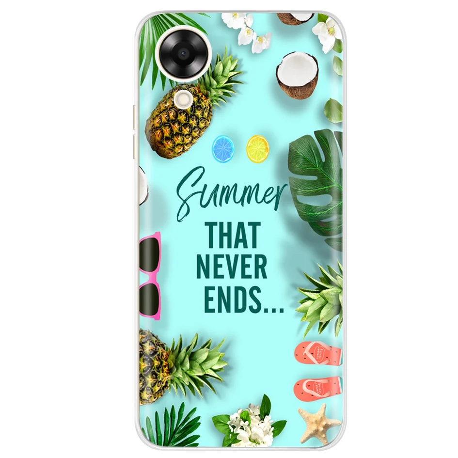 Чехол для OPPO A17k CPH2471 популярный чехол телефона с цветочным принтом бабочки мягкий