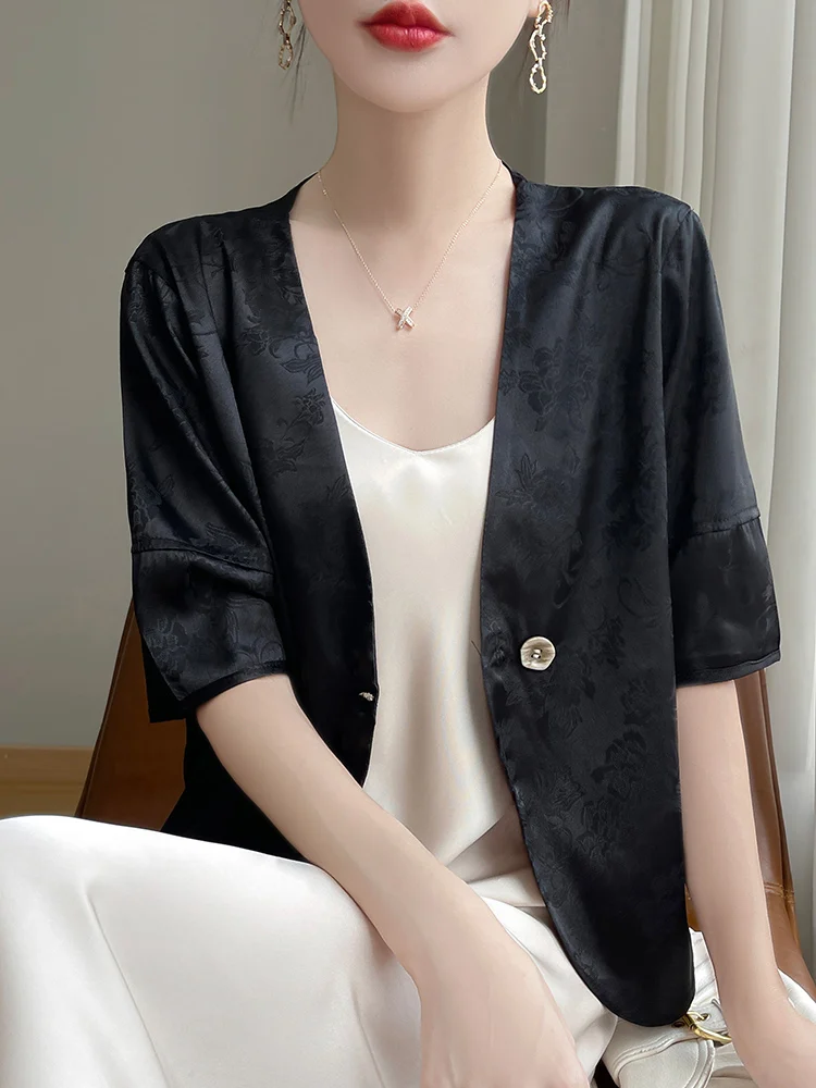 Летний Новый Ацетатный атласный жаккардовый китайский модный и минималистичный