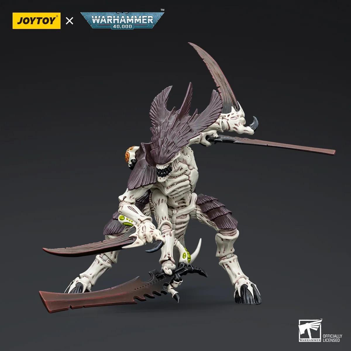 Фото Аксессуары JOYTOY Warhammer 1/18: Фигурка Тиранидов Hive Fleet Leviathan, Воин-тиранид с костяными мечами, 2 модели игрушечных фигурок №4