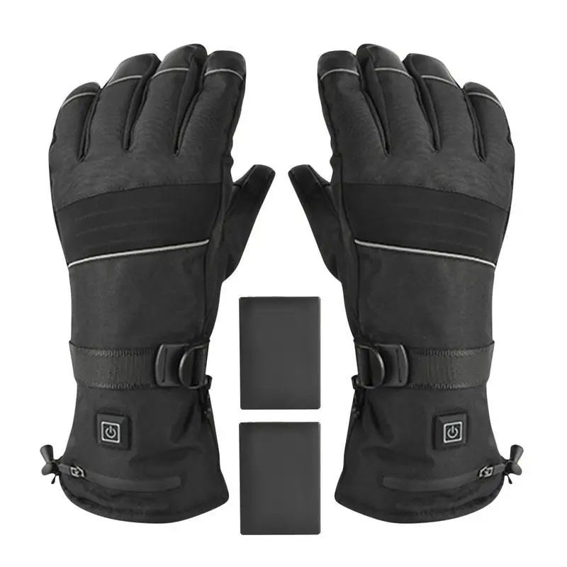 

Winter Heated Gloves 5000mAh Hot Thermal Gloves Winter Hand Warmers Universal Women Heated Skiing Gloves Sensitive Motorcycle