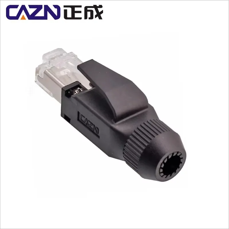 

Промышленный соединитель RJ45 Cat6A, 8-контактный Profinet/Ethernet сетевой Кабельный штекер, собранный кристаллический разъем RJ45