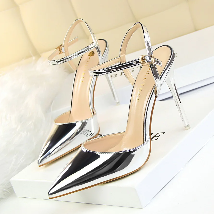 

Patent Leather Heels 2023 Fashion Woman Pumps Stiletto Women Shoes Sexy Party Shoes Women High Heels High Heels Women