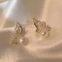 vintage opal stone ear pendants womens gold goth earrings korean fashion trend wild dangler exquisite luxury minority dangler