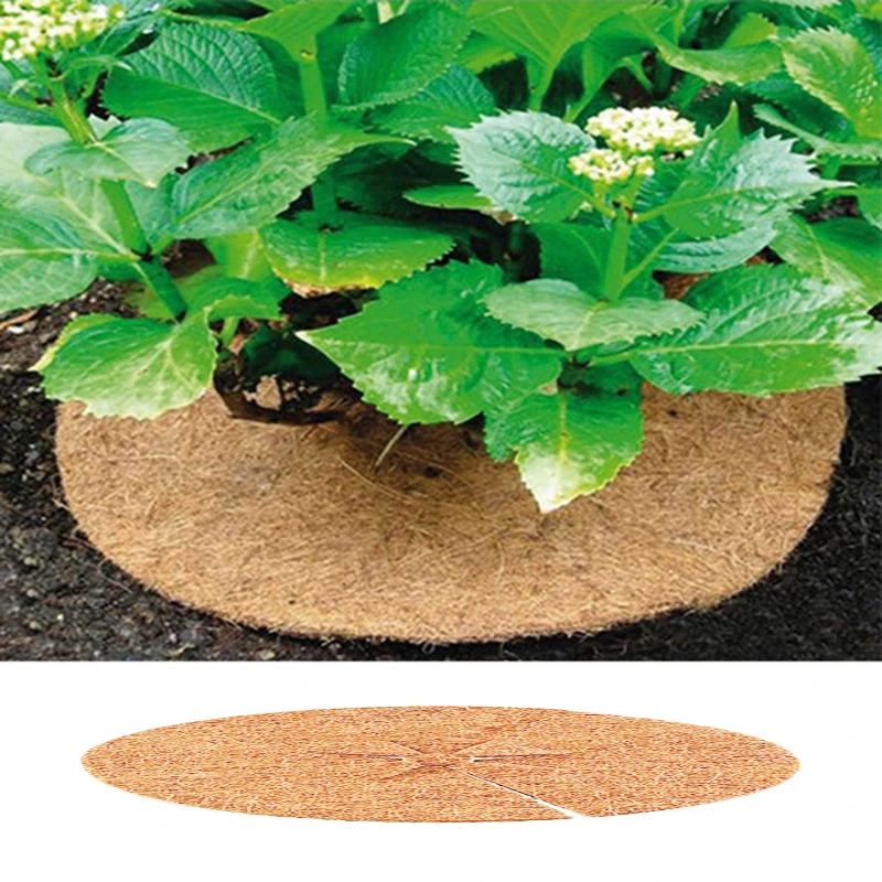 

Coir Mat For Gardening Coconut Mulch Cover Mulch Disc Plant Cover Mulch Disks Frost Protect Cold Protect Winter Mulching Plants