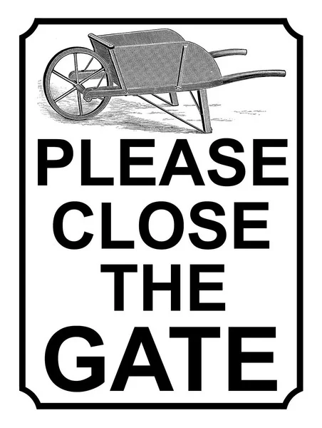 

Please Close the Gate Tin Sign art wall decoration,vintage aluminum retro metal sign 1