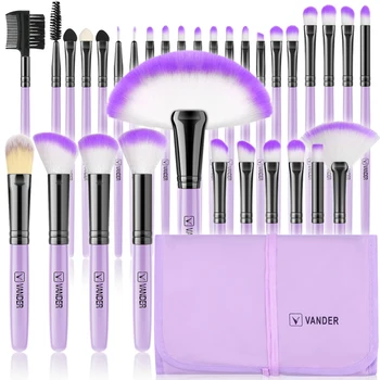 13pcs-32Pcs Makeup Brushes Soft Fluffy Cosmetics Foundation Powder Blush Eyeshadow Kabuki Blending Makeup Brush Beauty Tools 1