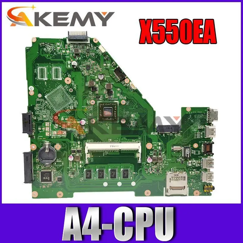 

Материнская плата Akemy для ноутбука ASUS X550EP, материнская плата X550E X550EA X552E X552EA, материнская плата X550EP, процессор A4, 2G