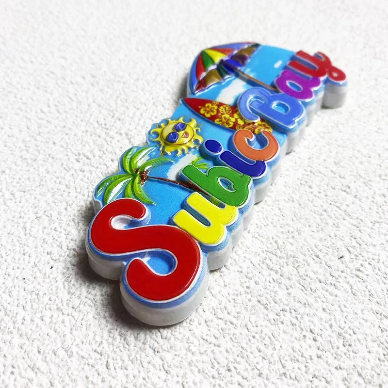 Subic Bay Souvenirs Home Decor Пляж солнце доска для серфинга 3D магниты на холодильник