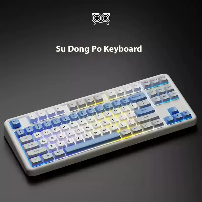 Механическая клавиатура Keyviewer Su Dongpo индивидуальная трехрежимная горячая замена 2