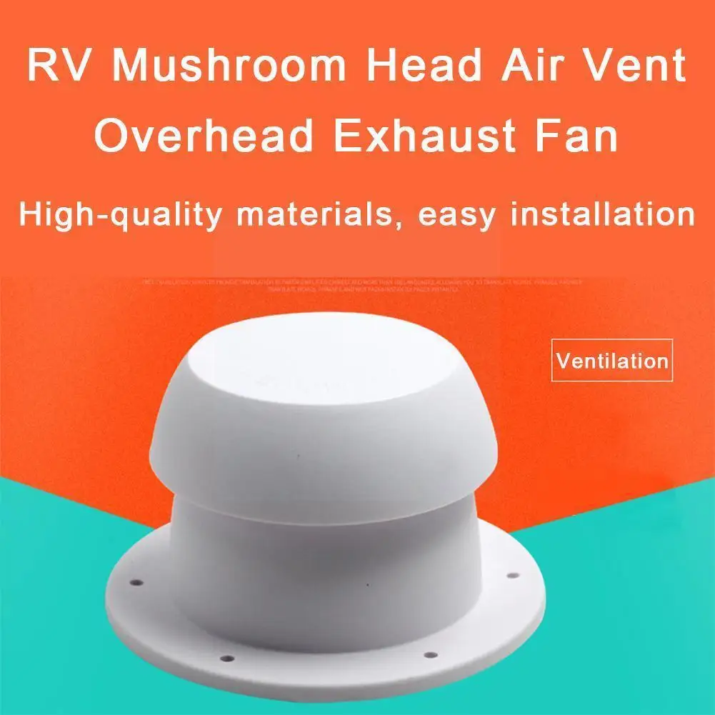 

Top Mounted Ventilation White Rv Roof Round Outlet Vent Cap Exhaust L9d0