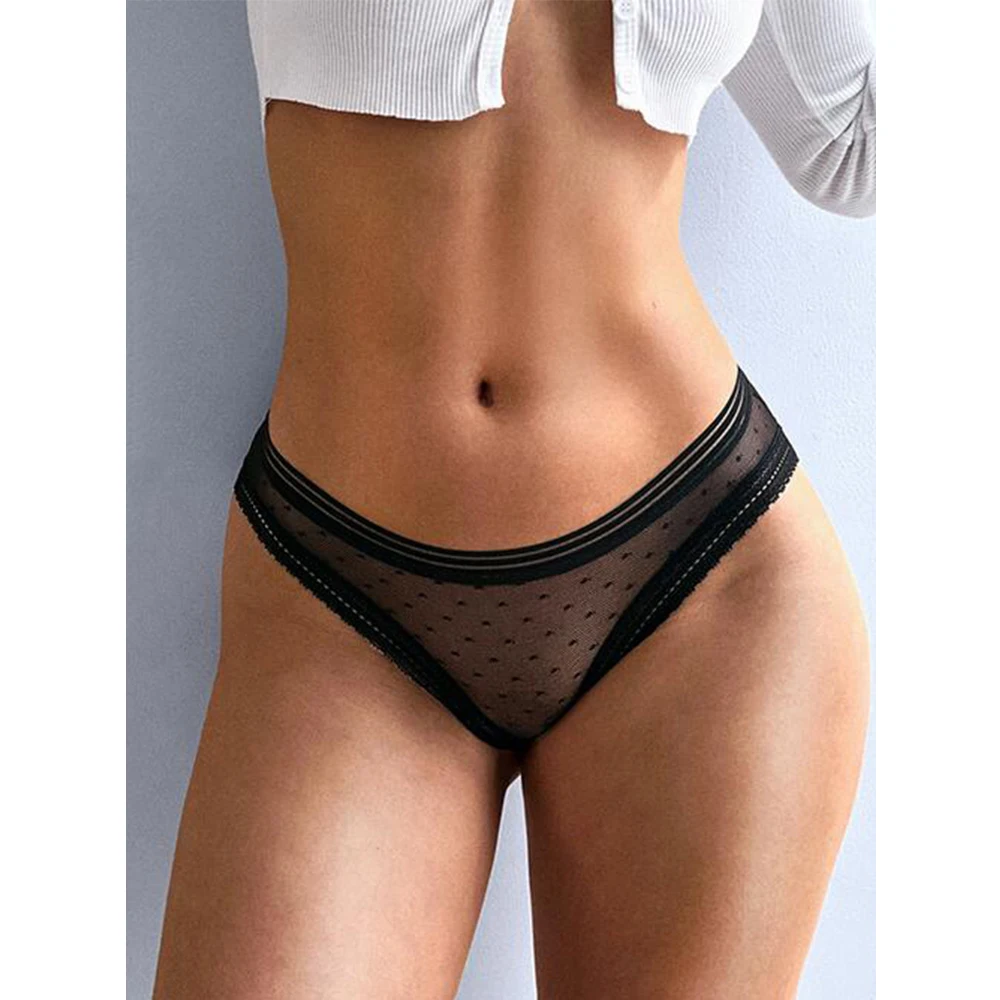 

3 Pcs Panties for Woman Underwear Sexy Lace Breathable Soft Lingerie Female Briefs Panty Sexy Transparent Women's Underpants