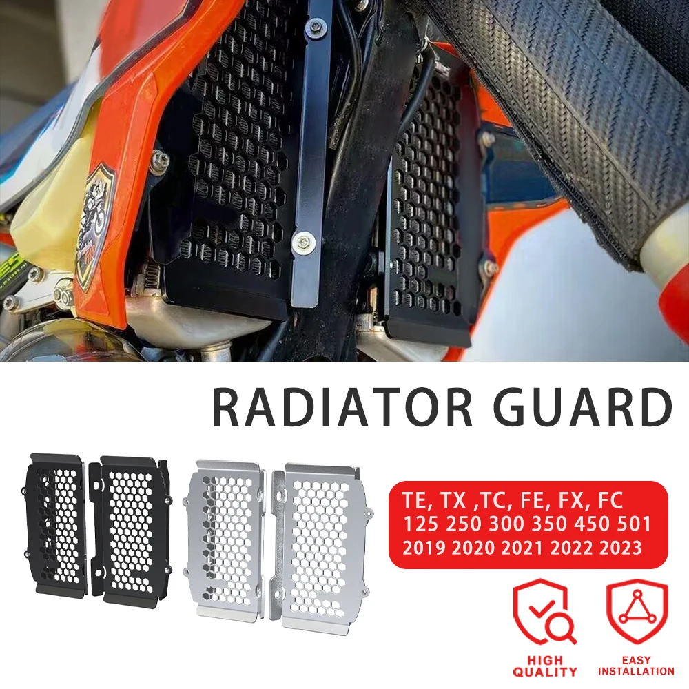

Radiator Grille Guard Cover Protector For Husqvarna TE, TX ,TC, FE, FX, FC 125 250 300 350 450 501 2019-2023 Radiator Guards
