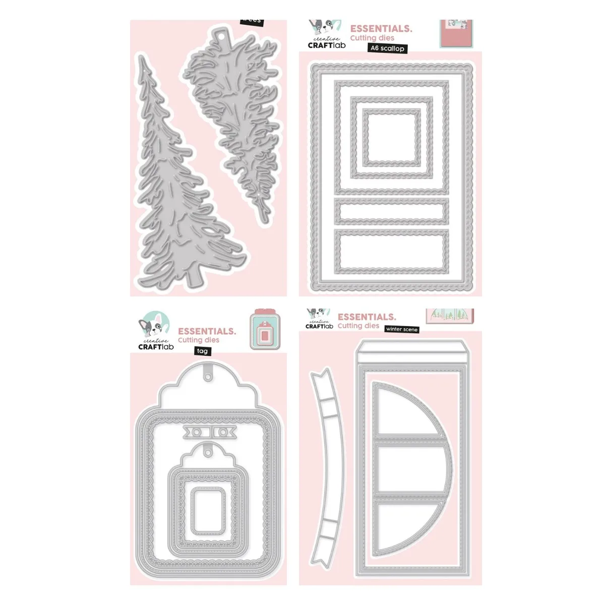 

Christmas Tree Scalloped Square Metal Cutting Dies For Diy Scrapbooking Crafts Maker Photo Album Template Handmade Decoration