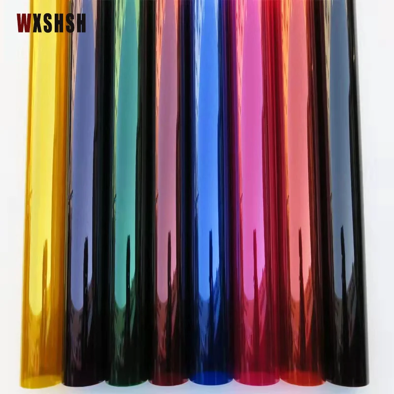 

Colorful Glass Sticker Self-Adhesive Explosion-Proof Sun-Blocking Decoration Window Film For Window Door Glass Partition 40cmx1m