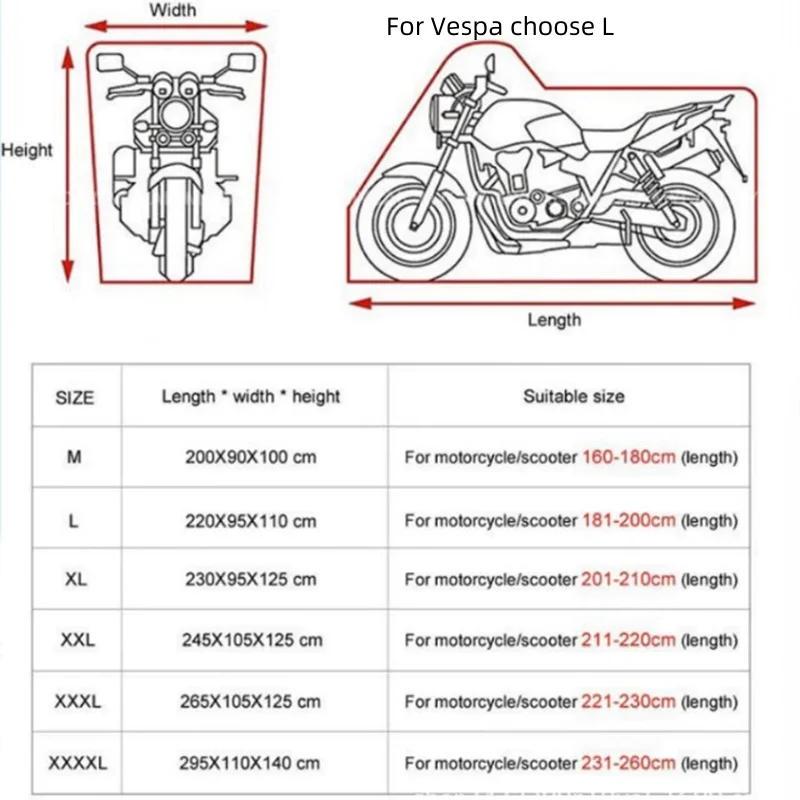 Рисунок 2 - Чехол для мотоцикла Vespa LX LXV