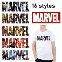 marvel letters patch iron on transfers for clothing t shirt thermo adhesive patches disney heat transfer cloth patch applique
