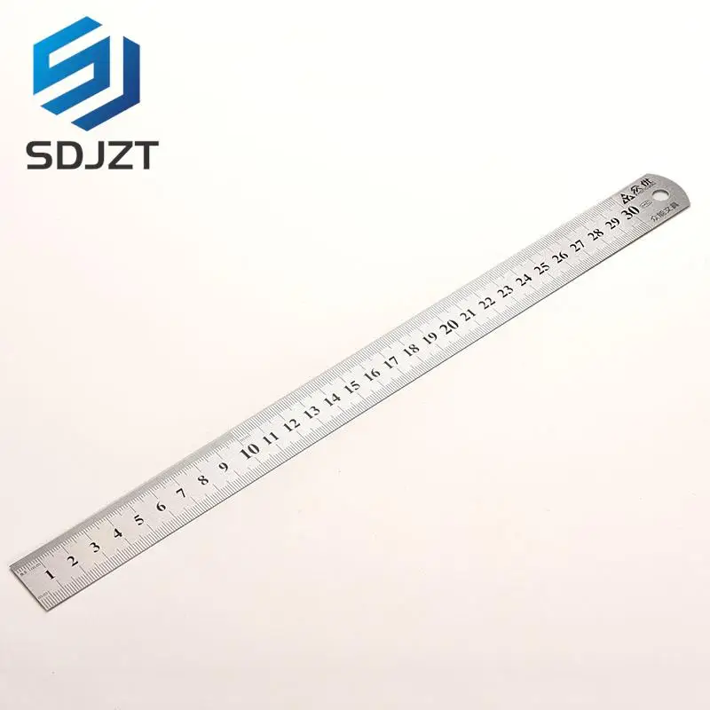 

30cm Double Sided Ruler Stainless Steel Straight RulerMeasuring Tool