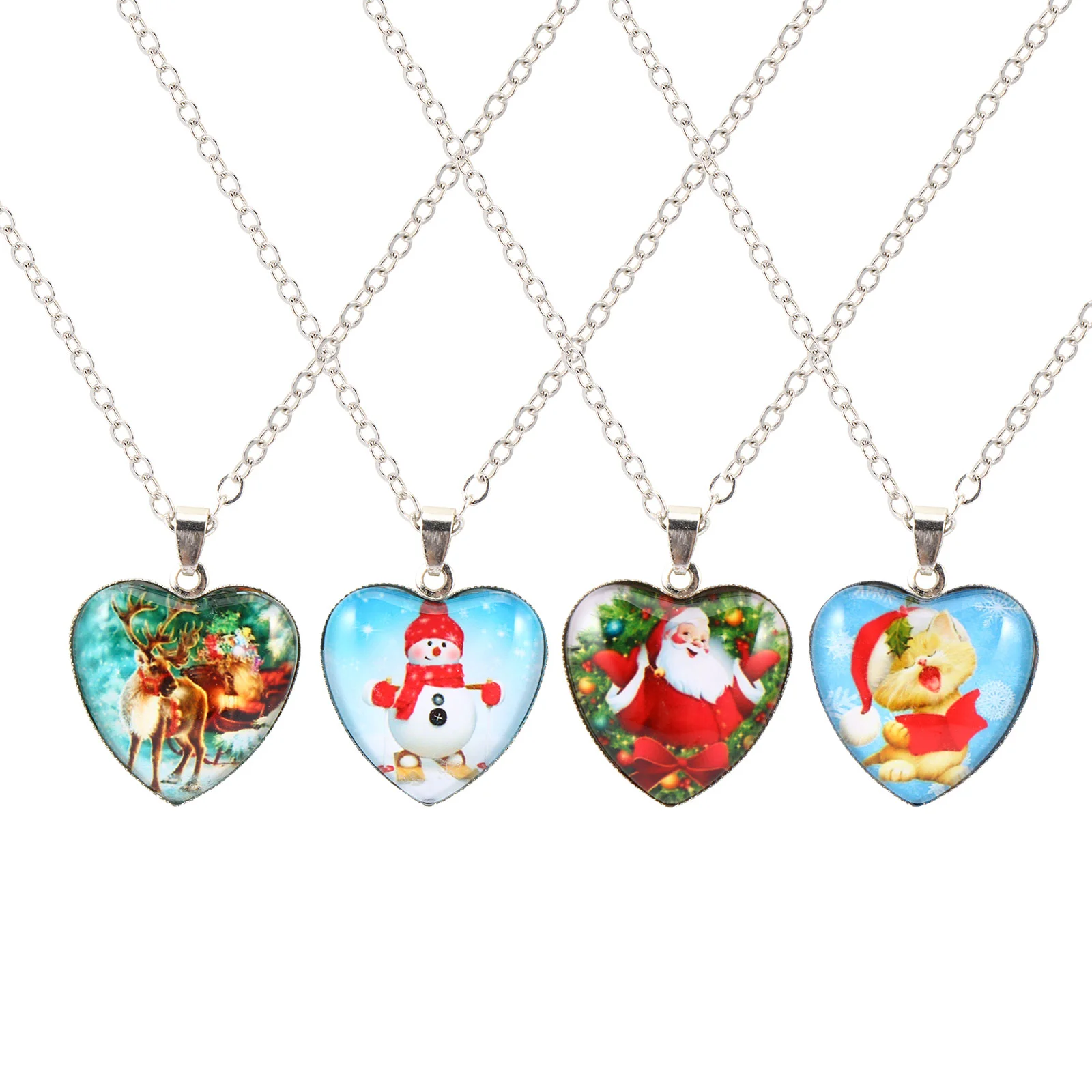 

Necklace Neck Christmas Charm Rings Jewelry Santa Pendantsgift Claus Stainless Ornaments Steel Accessories Beautiful Unique