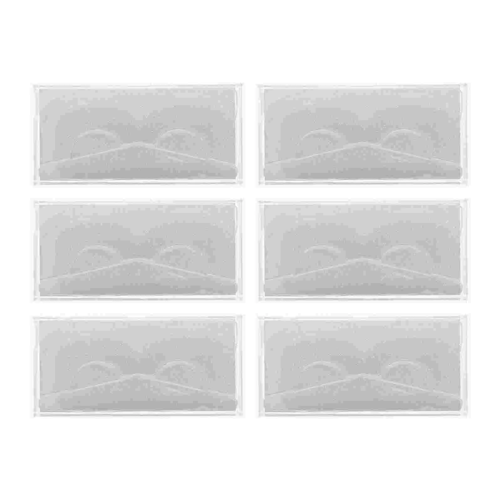 

6pcs False Eyelash Case Transparent Portable Lash Tray False Eyelash Organizer Eyelash Case