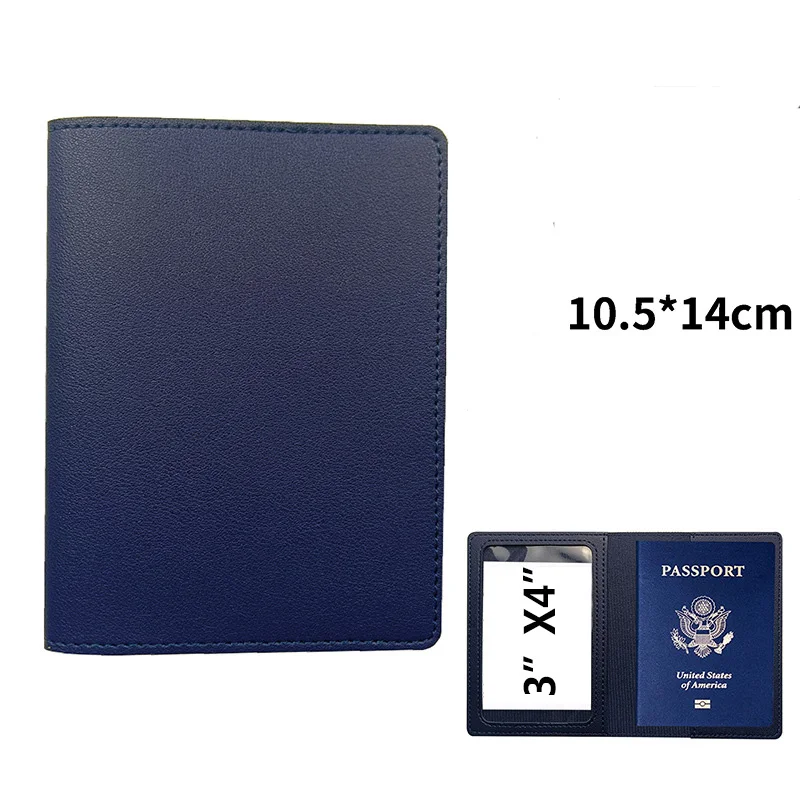 

USA America Passport Cover Russia Spain France Korea PU Leather Travel Document ID Credit Card Holder Case Wallet Men Women