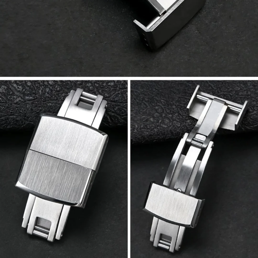 Фото Ремешок для часов Tissot PRX 35 мм/40 мм, 11 мм/12 мм, из каучука FKM CTS, с быстросъемной застежкой. №4