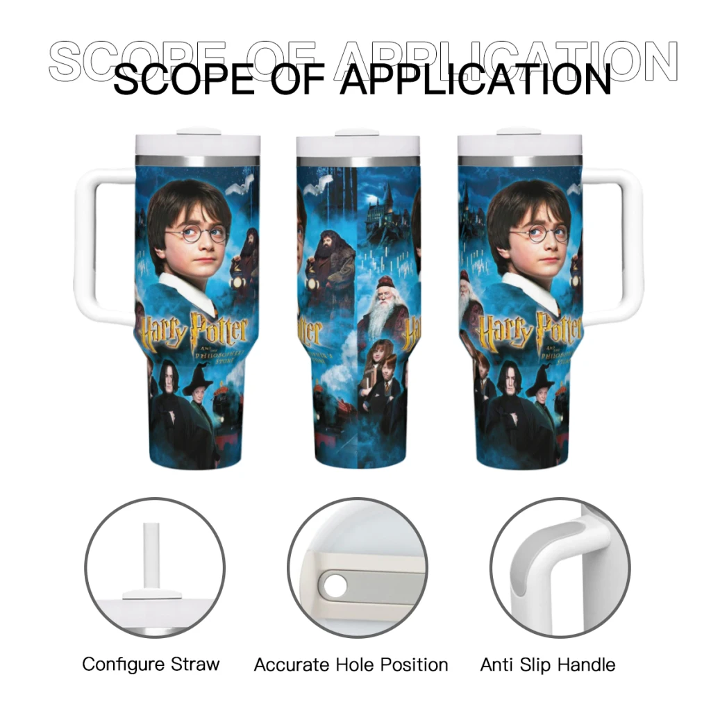 Автомобильные дорожные кружки Гарри Поттер из нержавеющей стали 304 стакан для