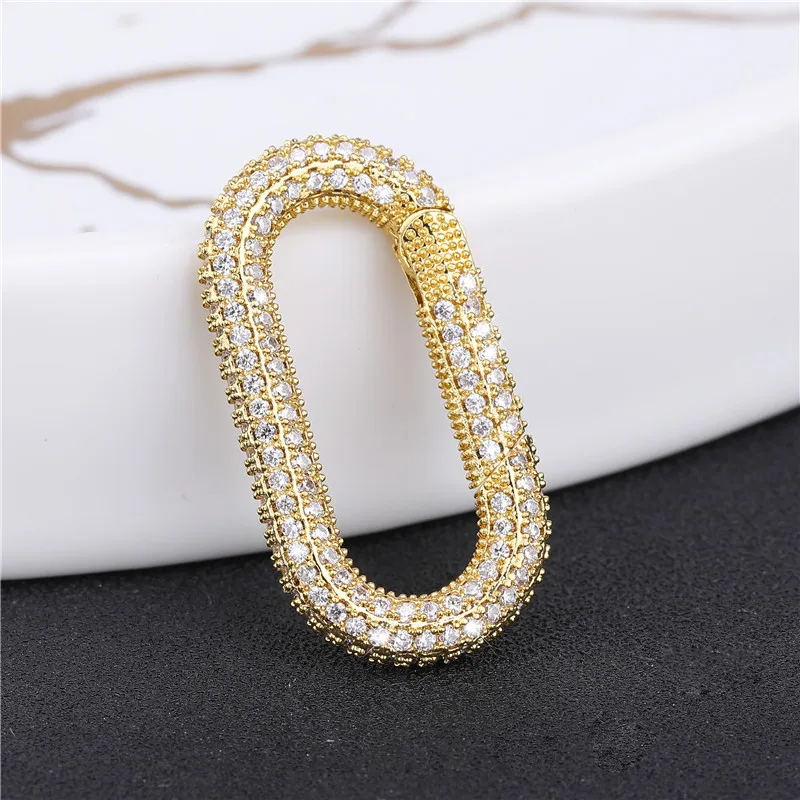 Медные металлические застежки-крючки карабин с переходными кольцами концевые