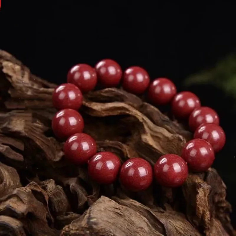 5A Браслет из натуральной киновари натуральная циннобер одиночная бусина Vermilion