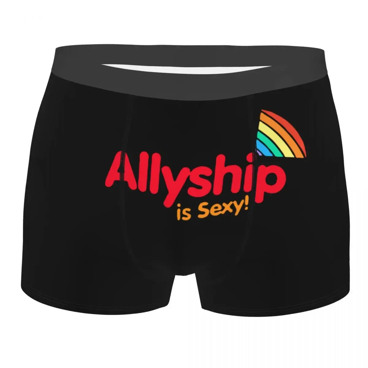 Мужское нижнее белье Rainbow Proud Pride Allyship сексуальные трусы-боксеры шорты мужские