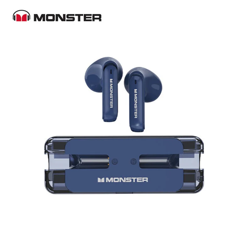 

Original Monster XKT08 Gaming Headphones Ture Wireless Bluetooth Earphones 5.3 Low Latency Noise Reduction Earbuds Headset New