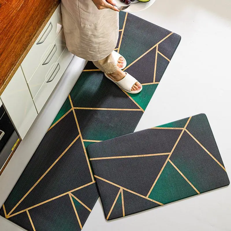 

Наружный коврик для входной двери, Современный домашний декор, ПВХ ковер для кухни, нескользящий напольный коврик, модные простые абсорбирующие коврики в скандинавском стиле