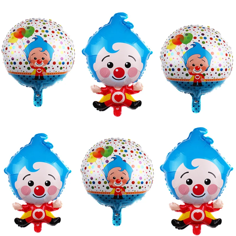 1 шт. цирковая коллекция тематических красочных животных клоун фольгированные