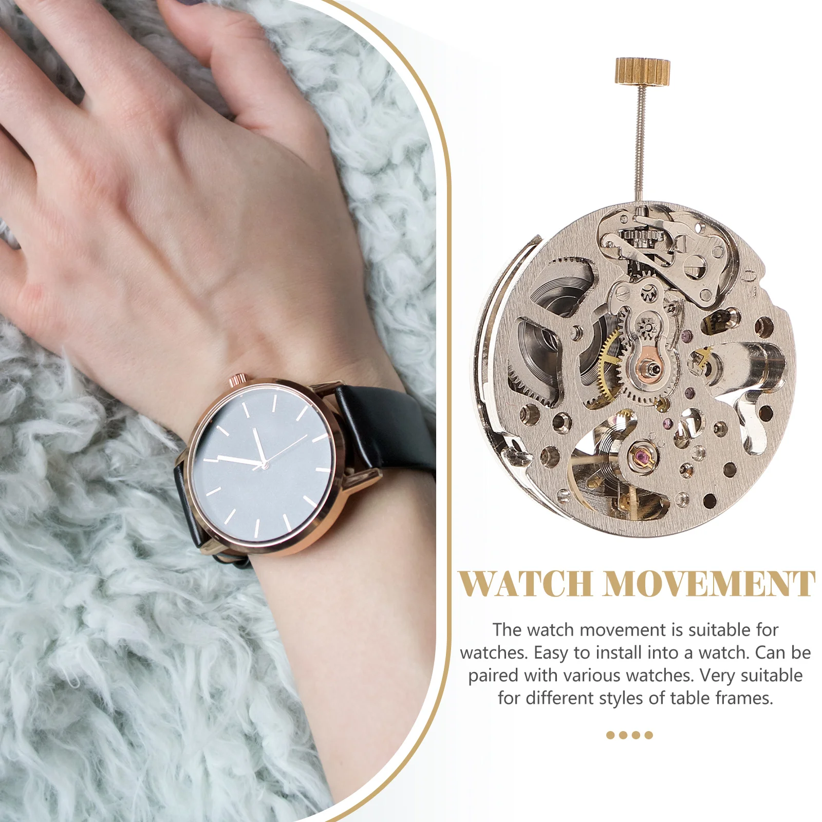 Pocket Watch Movement Tool Parts Accessories Replacement Copper Fittings Wristwatch Supply