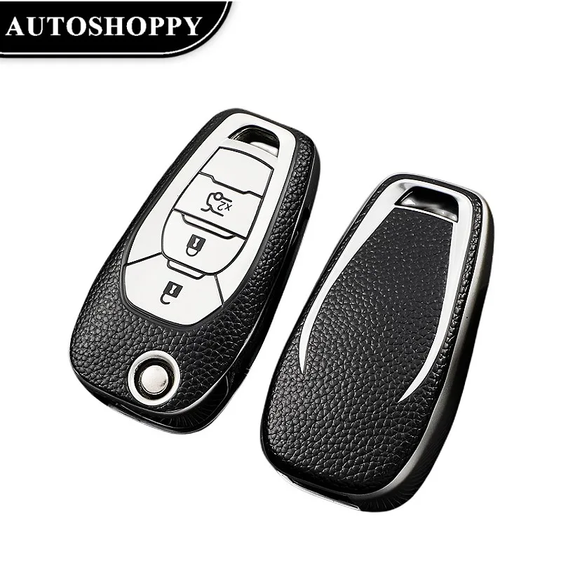 

Leather High Quality 3Buttons TPU Remote Flip Key Fob Shell Cover Case for Chevrolet Cruze Aveo Malibu Onyx LTZ 2014-2018 Holder