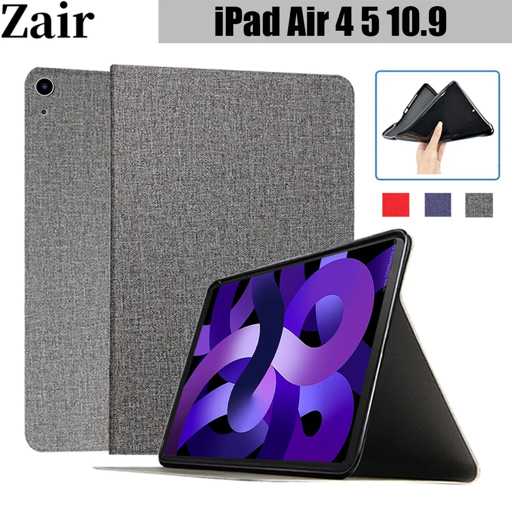 

Чехол для iPad Air 2022, чехол для Air5 Air 5-го поколения, чехол для планшета 10,9 дюйма, силиконовый чехол с откидной крышкой для iPad Air 5 A2589 A2591, чехол