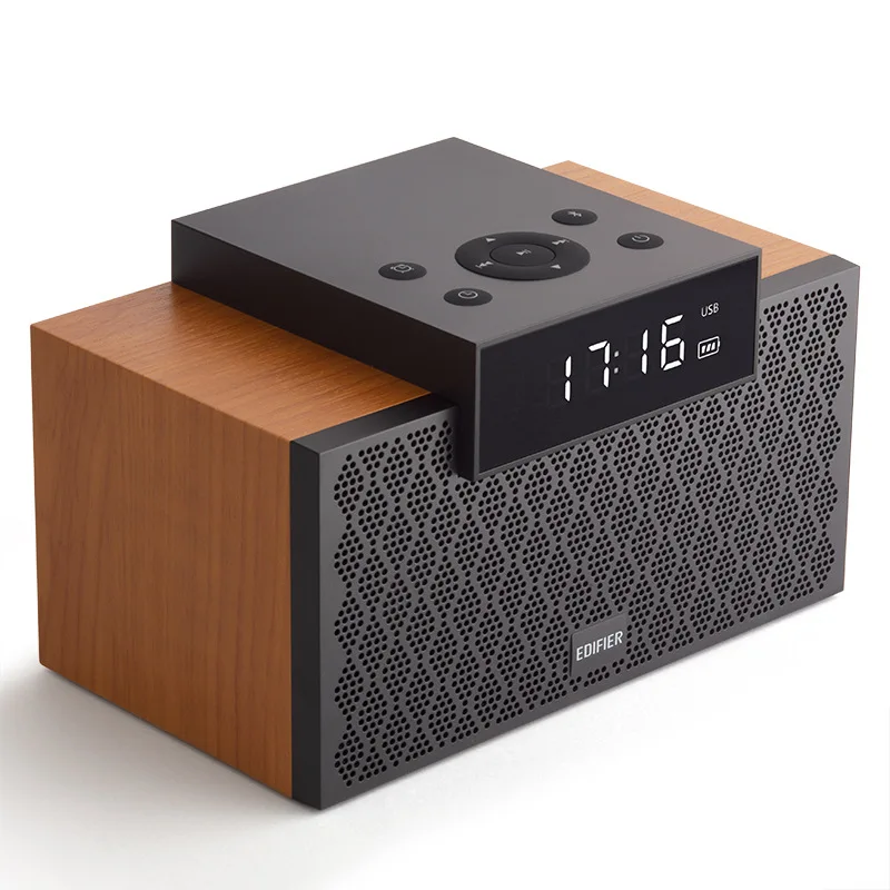 

Edifier M260 20 Вт Мощный светодиодный беспроводной Bluetooth-динамик умный будильник домашний кинотеатр аудио деревянный бас музыкальный центр caixa de ...