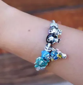 Pandora Sparta Lightyear,Blue-haHbf elf,Monster cuts livan,Girl with glasses Charms, Fashion Jewelry, DIY Women's Bracelets Gifts