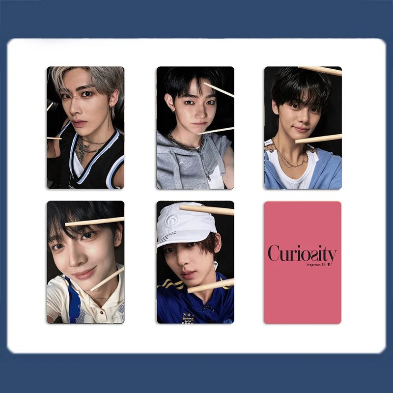 Фото KPOP AND2BLE Новый альбом, набор из 5 штук: Коллекционная карточка-открытка Sequence 01: Curiosity, фотокарточка ZHANG HAO HANYUJIN RICKY №5