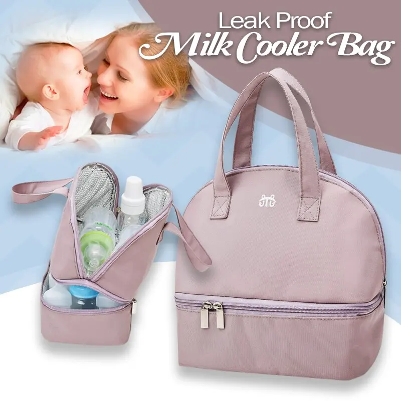 

New Cute Breast Milk Refrigerator Fresh Milk Portable Storage Portable Mommy Bag Baby Travel Diaper Bottle Cart Bag