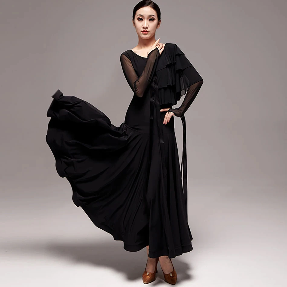 Женское платье для бальных танцев Lotus Design сценическое вальса и Танго одежда